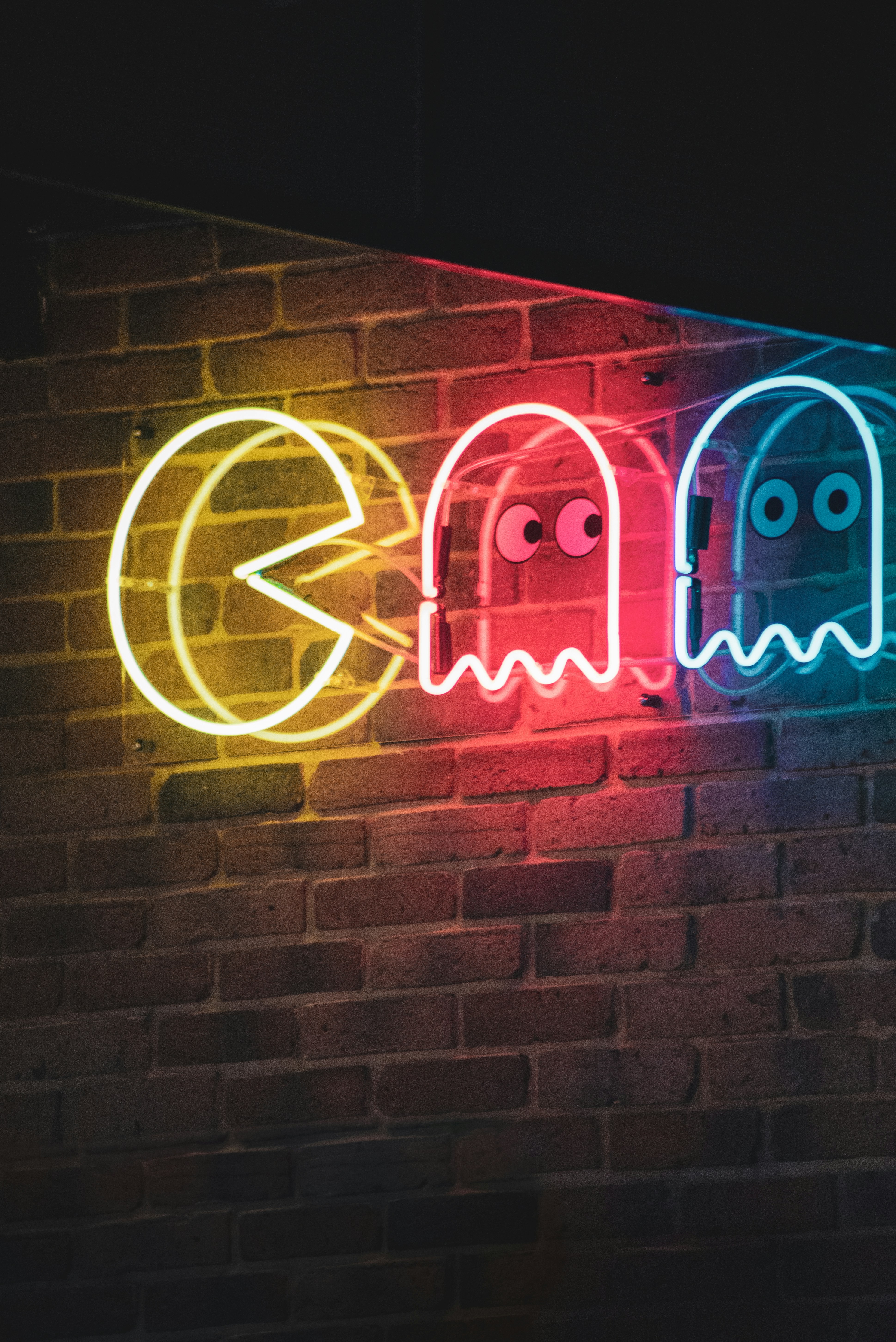 Pac-Man neon sign